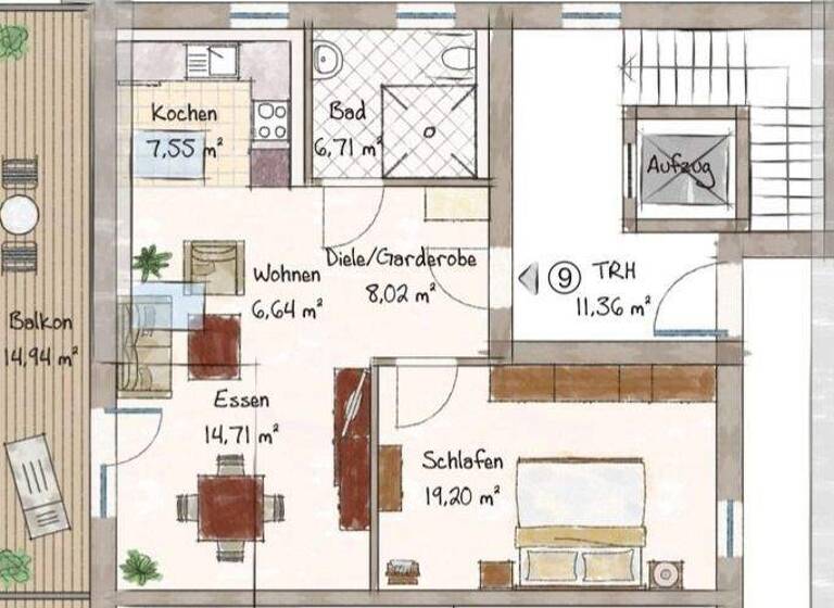 Wohnung zum Kauf 411.000 € 2 Zimmer 69 m² frei ab 01.10.2027 Altdorf Landshut/Altdorf 84032