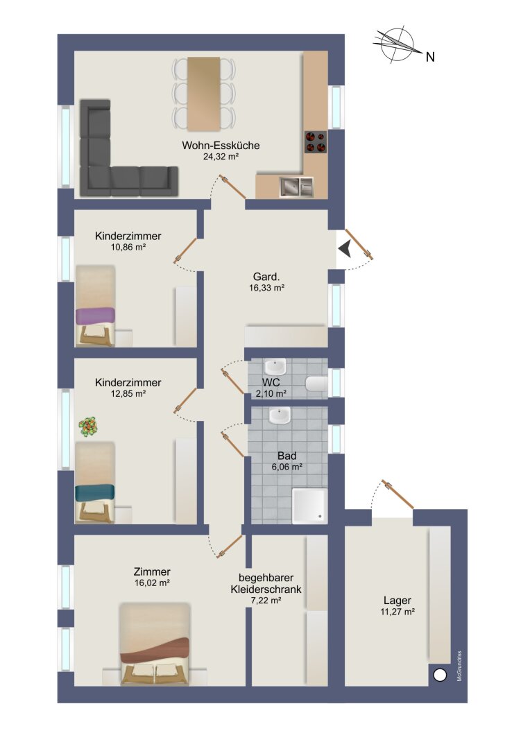 Wohnung zum Kauf 239.000 € 4 Zimmer 95,8 m²<br/>Wohnfläche EG<br/>Geschoss Frohnleiten 8130