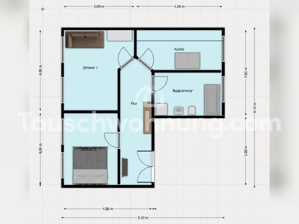 Wohnung zur Miete Tauschwohnung 500 € 2 Zimmer 69 m²<br/>Wohnfläche 1.<br/>Geschoss Altlindenau Leipzig 04177