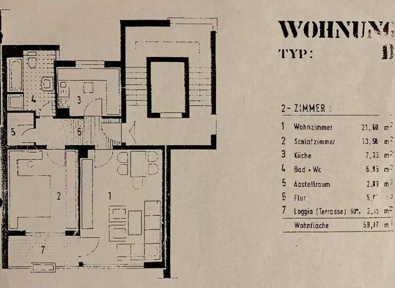 Wohnung zum Kauf provisionsfrei 219.000 € 2 Zimmer 59 m² 4. Geschoss Großreuth b Schweinau Nürnberg 90431