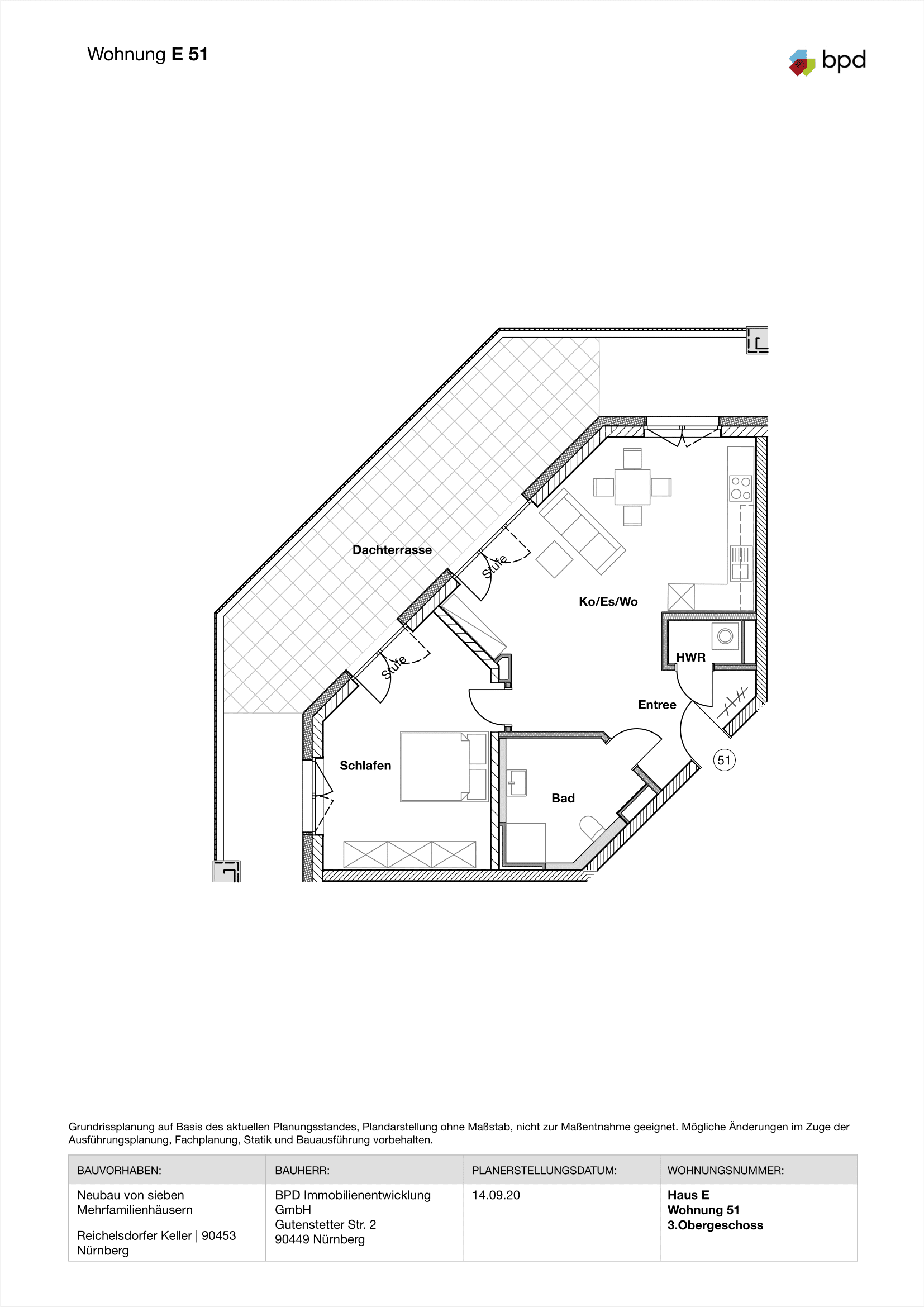 Penthouse zum Kauf provisionsfrei 480.000 € 2 Zimmer 81 m²<br/>Wohnfläche 4.<br/>Geschoss Katzwang / Reichelsdorf Ost / Reichelsdorfer Kelle Nürnberg 90453