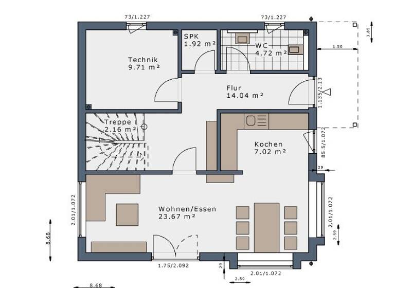 Einfamilienhaus zum Kauf provisionsfrei 320.407 € 4 Zimmer 126 m² 333 m² Grundstück Trassenheide 17449