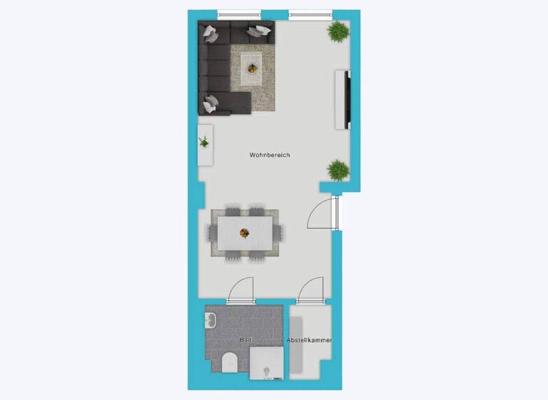 Studio zur Miete 630 € 1 Zimmer 41,8 m² EG Aachen 52068
