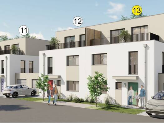 Doppelhaushälfte zum Kauf - Erstbezug provisionsfrei 1.240.000 € 6 Zimmer 222,6 m² 285 m² Grundstück Peppange 3390