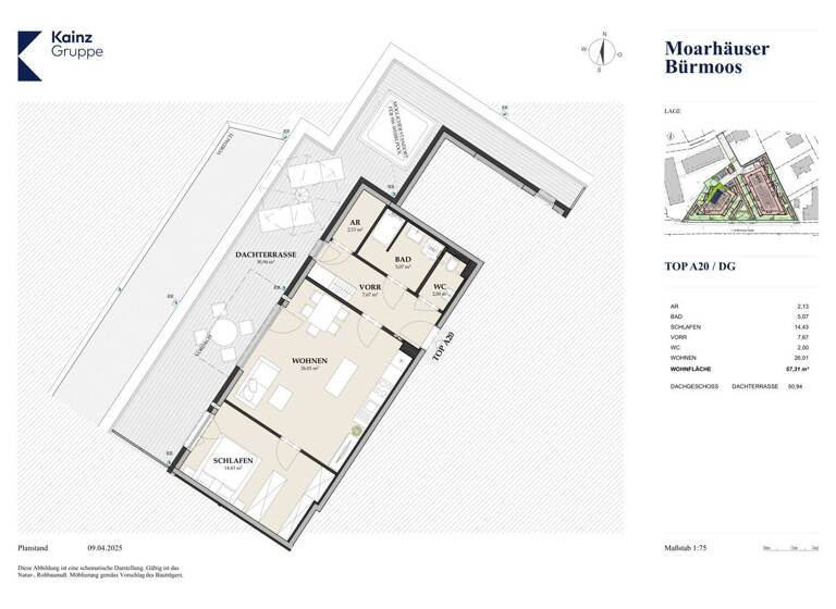 Wohnung zum Kauf - Erstbezug 296.000 € 2 Zimmer 57,3 m² Bürmoos 5111