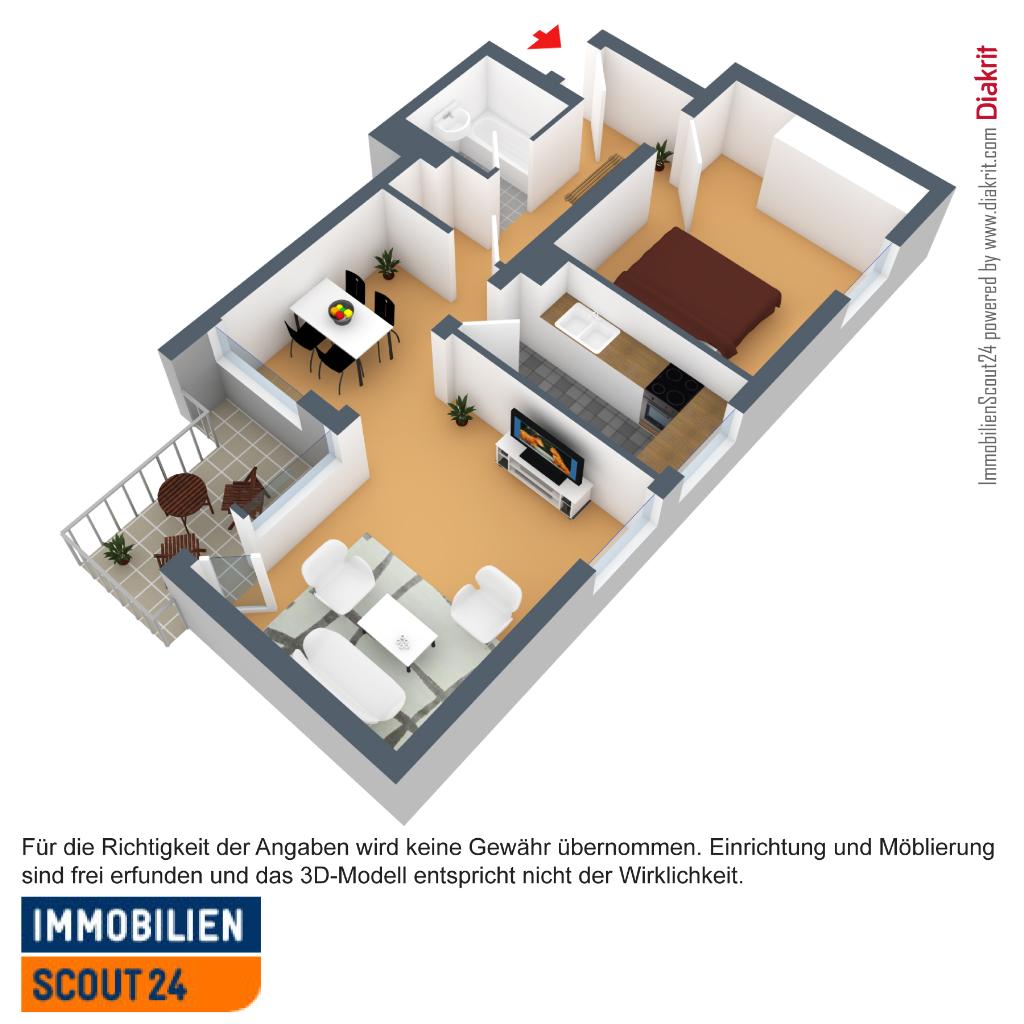 Wohnung zur Miete 569 € 2 Zimmer 56,9 m²<br/>Wohnfläche 1.<br/>Geschoss 30.01.2025<br/>Verfügbarkeit Alfred-Nobel-Straße 74 Kannenhof - Meigen Solingen 42651