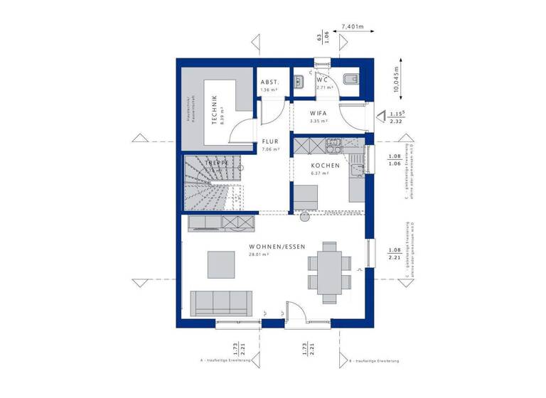 Haus zum Kauf 428.350 € 4 Zimmer 122 m² 380 m² Grundstück Klein-Eichen Grünberg 35305