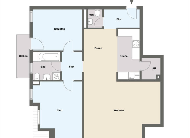 Wohnung zum Kauf provisionsfrei 299.000 € 3 Zimmer 92,8 m² 2. Geschoss Mainaschaff 63814