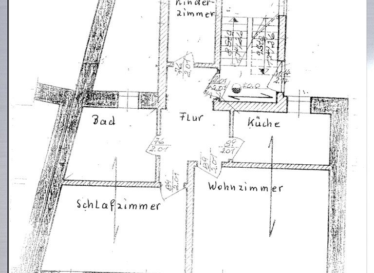 Wohnung zur Miete 410 € 3 Zimmer 70 m² 2. Geschoss frei ab 01.06.2026 Mittweida 09648