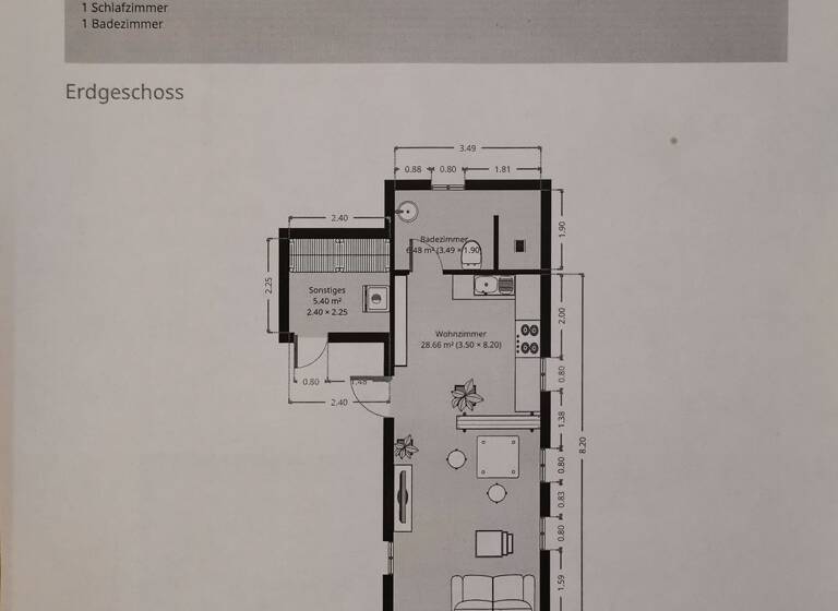 Wohnung zur Miete 1.100 € 2 Zimmer 55 m² frei ab sofort Klanxbüll 25924