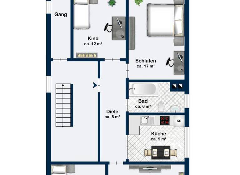 Wohnung zur Miete 775 € 4 Zimmer 83 m² Rothenburg 91541