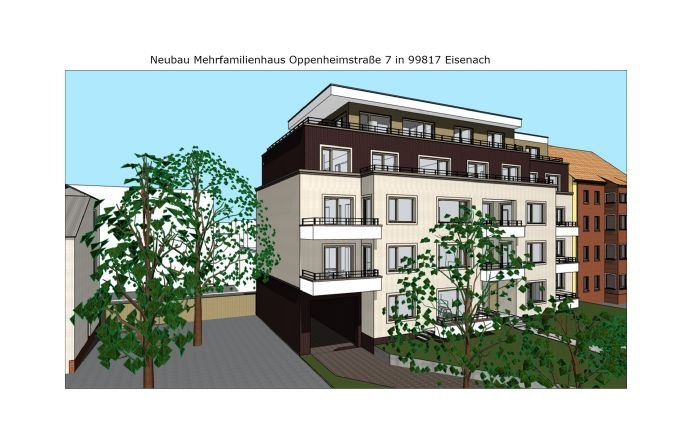 Wohnung zum Kauf provisionsfrei 475.200 € 4 Zimmer 108 m²<br/>Wohnfläche 1.<br/>Geschoss Oppenheimstraße 7 Eisenach Eisenach 99817