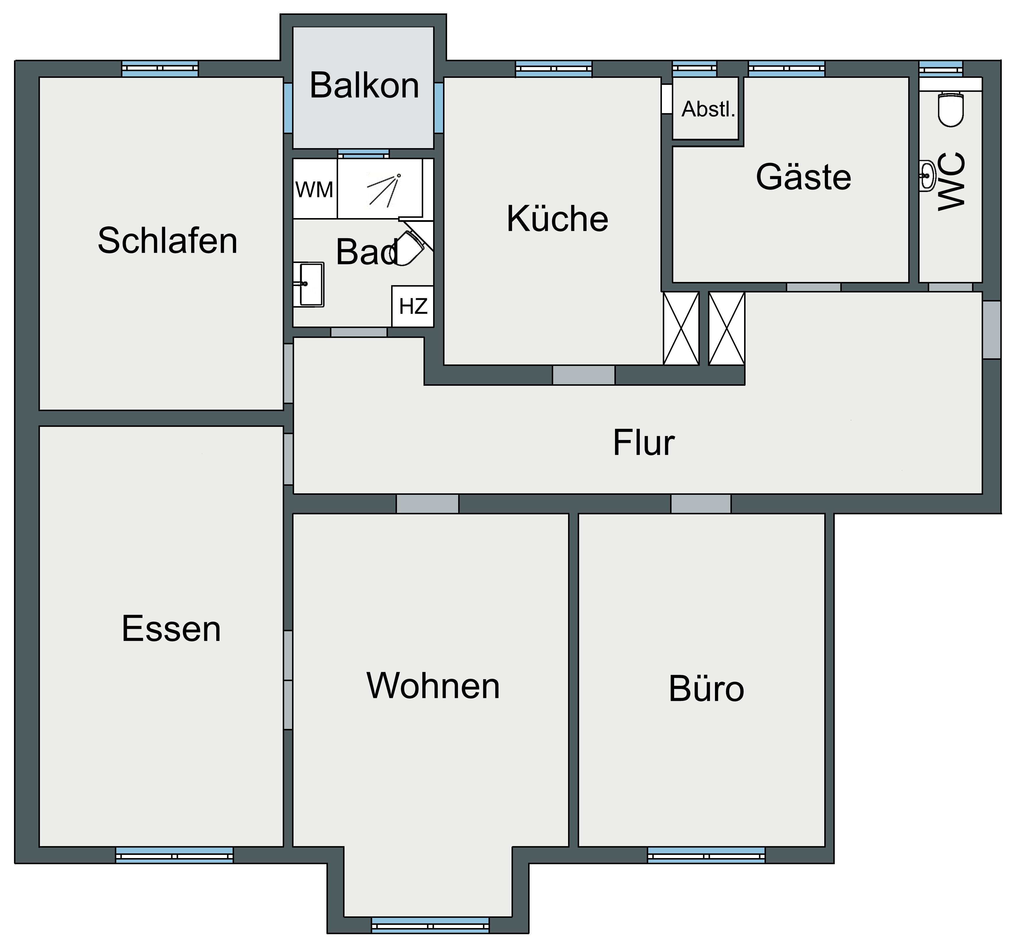 Wohnung zur Miete 1.850 € 5 Zimmer 134,7 m²<br/>Wohnfläche Durlach - Alt-Durlach Karlsruhe 76227