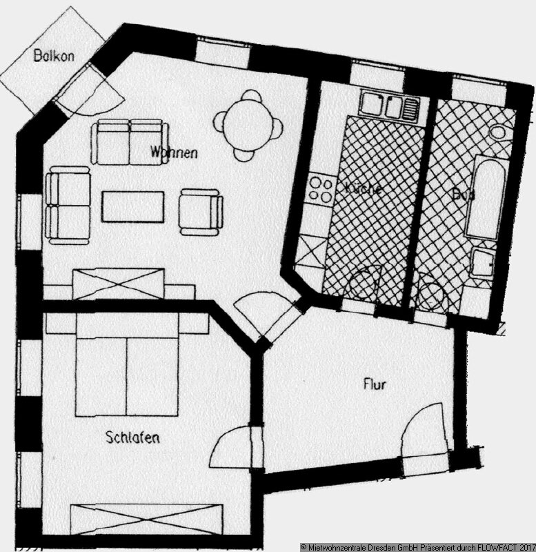 Wohnung zur Miete 495 € 2 Zimmer 66,8 m²<br/>Wohnfläche 2.<br/>Geschoss Pennricher Straße 40 Cotta (Sachsdorfer Str.) Dresden 01157