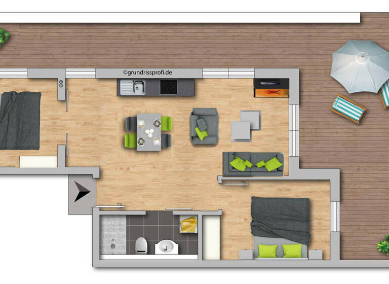 Wohnung zum Kauf 700.000 € 3 Zimmer 72 m²<br/>Wohnfläche Dachgeschoss, 3.<br/>Geschoss Ostseebad Heringsdorf Heringsdorf 17424