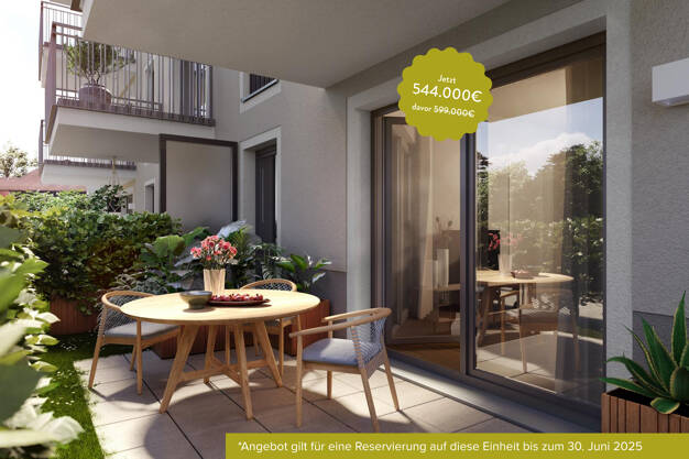 Terrassenwohnung zum Kauf - Neubau provisionsfrei 544.000 € 3 Zimmer 66,7 m² EG frei ab sofort Am Schäferanger 2-12 Oberschleißheim Oberschleißheim 85764