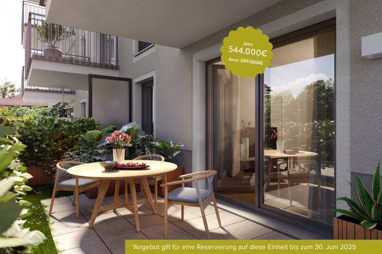 Terrassenwohnung zum Kauf provisionsfrei 544.000 € 3 Zimmer 66,7 m² EG frei ab sofort Am Schäferanger 2-12 Oberschleißheim Oberschleißheim 85764