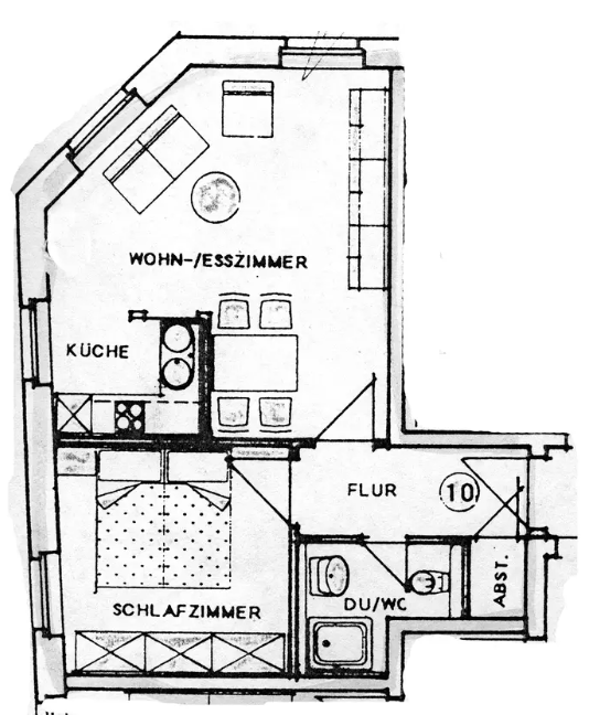 Wohnung zum Kauf 135.000 € 2 Zimmer 44,2 m²<br/>Wohnfläche 2.<br/>Geschoss Gohlis - Süd Leipzig 04155