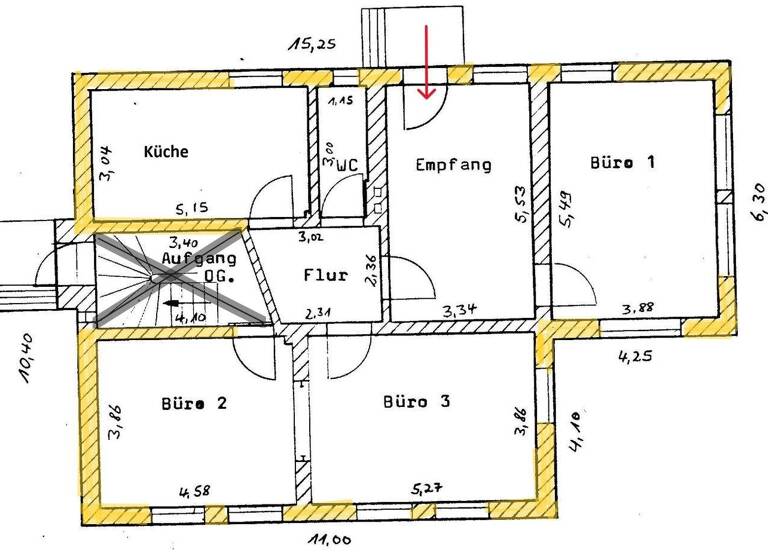 Bürofläche zur Miete provisionsfrei 775 € 4 Zimmer 103 m² Bürofläche Engelskirchen 51766