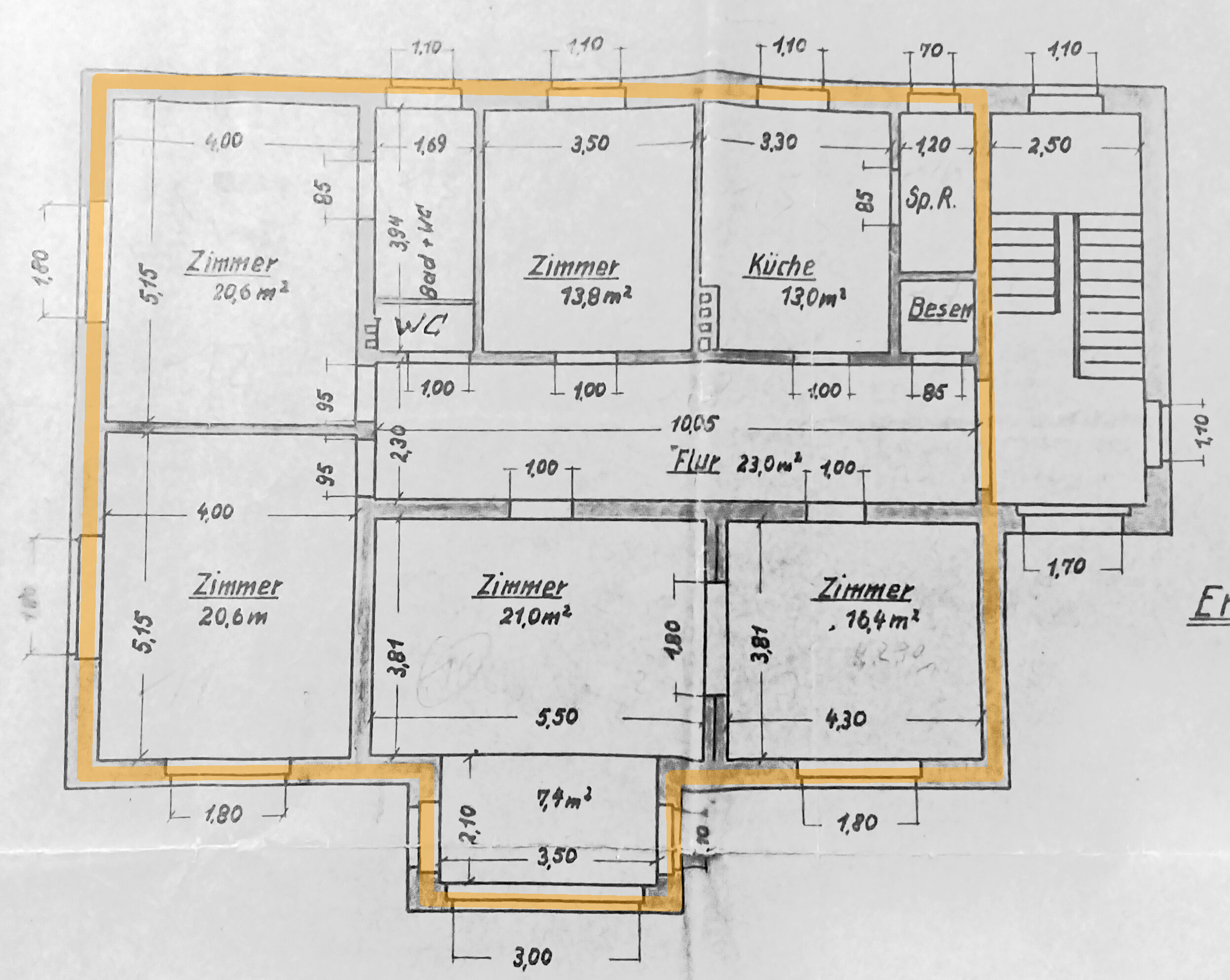 Wohnung zur Miete 850 € 4 Zimmer 147 m²<br/>Wohnfläche Bad Oeynhausen Bad Oeynhausen 32545