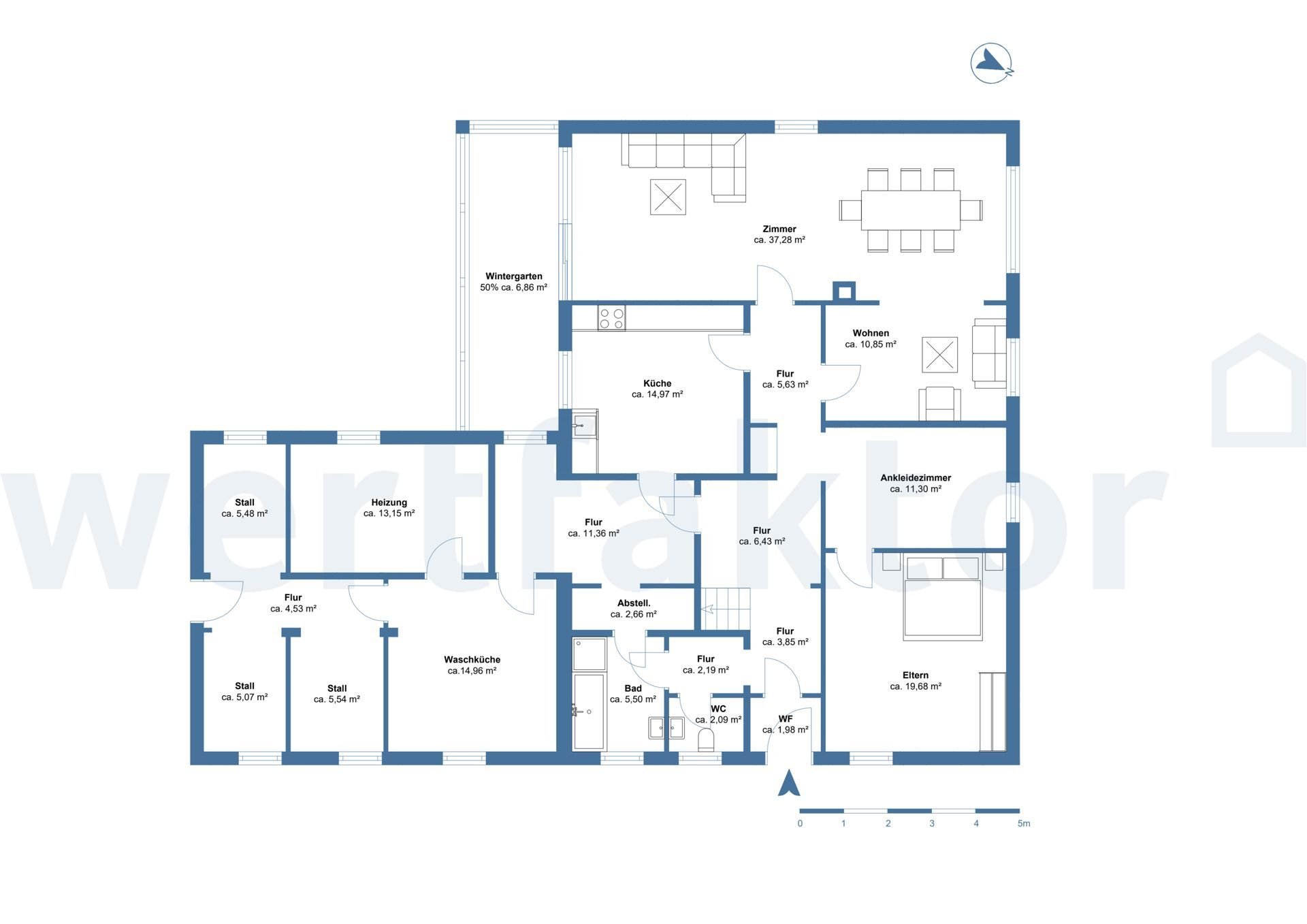 Einfamilienhaus zum Kauf 279.000 € 8 Zimmer 226,1 m²<br/>Wohnfläche 4.355 m²<br/>Grundstück Abbenhausen Twistringen 27239