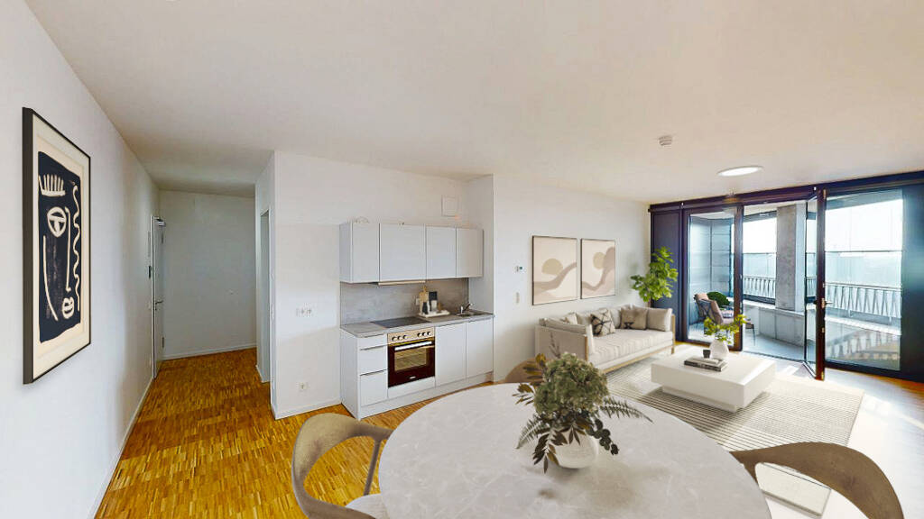 Wohnung zur Miete - Erstbezug 2.205 € 3 Zimmer 91,7 m² 9. Geschoss Lisa-Fittko-Straße 11 Moabit Berlin 10557