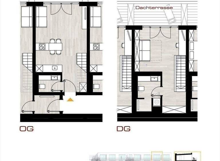 Maisonette zum Kauf - Erstbezug provisionsfrei 573.960 € 2 Zimmer 58 m² 2. Geschoss Dreikönigstraße 1,3 Innenstadt Erlangen 91054
