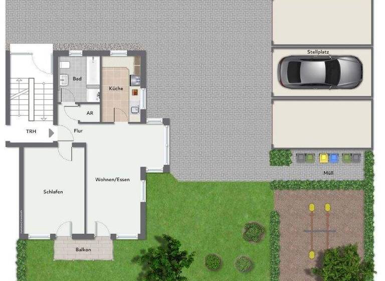 Wohnung zum Kauf 235.000 € 2 Zimmer 61 m² 1. Geschoss Spessart Ettlingen 76275