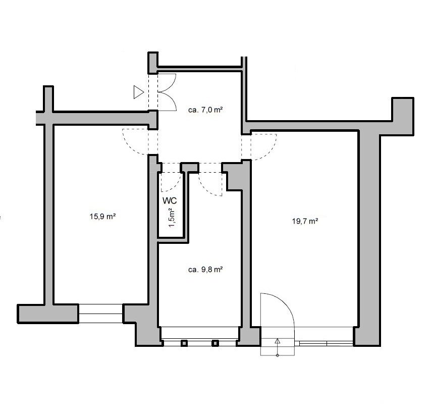 Bürofläche zur Miete provisionsfrei 419 € 2 Zimmer 59 m²<br/>Bürofläche Großenhainerstraße 153 Pieschen-Nord (Riesaer Str.) Dresden 01129