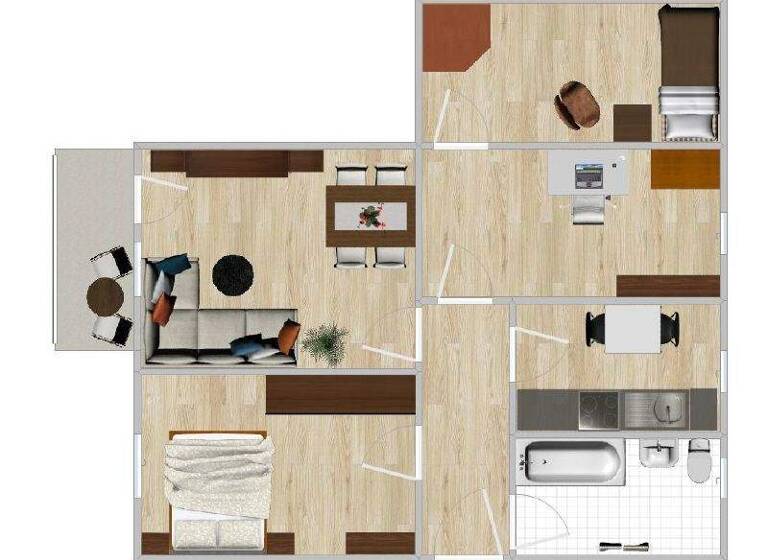 Wohnung zur Miete 392 € 4 Zimmer 72 m² Weida 07570