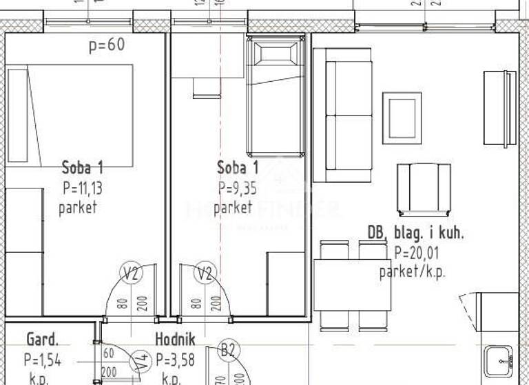 Wohnung zum Kauf 175.334 € 3 Zimmer 60 m² Gradici, Velika Gorica - Okolica Velika Gorica