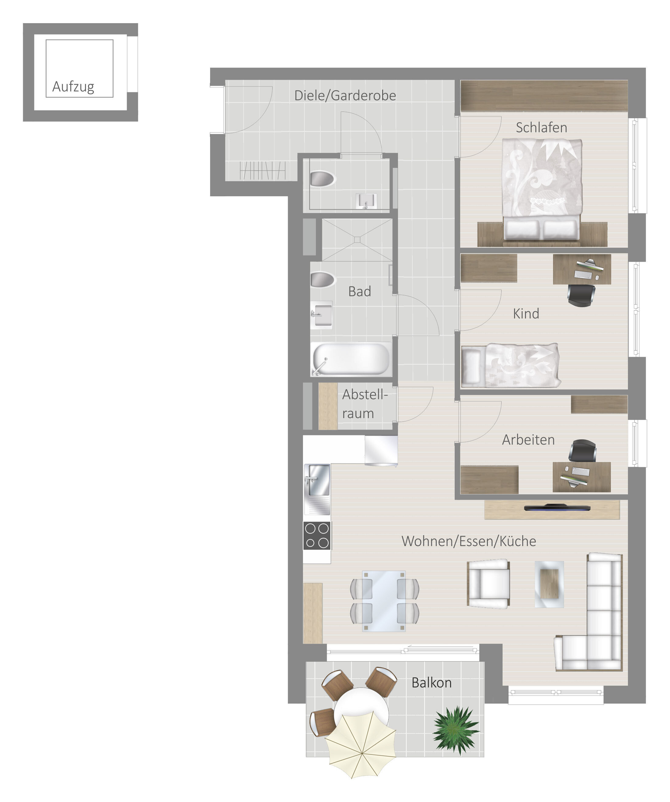 Wohnung zum Kauf provisionsfrei 569.800 € 4,5 Zimmer 84,5 m²<br/>Wohnfläche EG<br/>Geschoss Dinkelstrasse 4 Korntal Korntal-Münchingen 70825