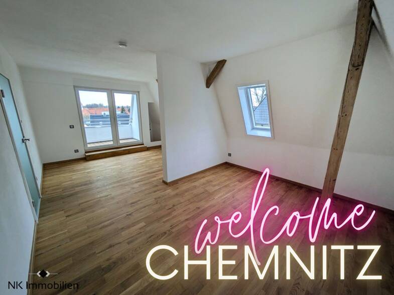 Wohnung zur Miete 715 € 2 Zimmer 65 m² Dachgeschoss, 3. Geschoss Kaufmannstr. 15 Siegmar 851 Chemnitz 09117