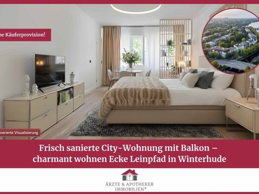 Wohnung zum Kauf 419.000 € 1 Zimmer 42,7 m² Winterhude Nord 22301