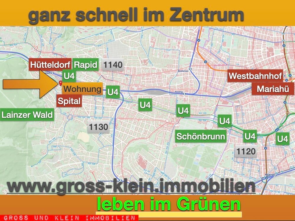 Wohnung zur Miete 280 € 1 Zimmer 35,1 m²<br/>Wohnfläche 2.<br/>Geschoss Wien 1130