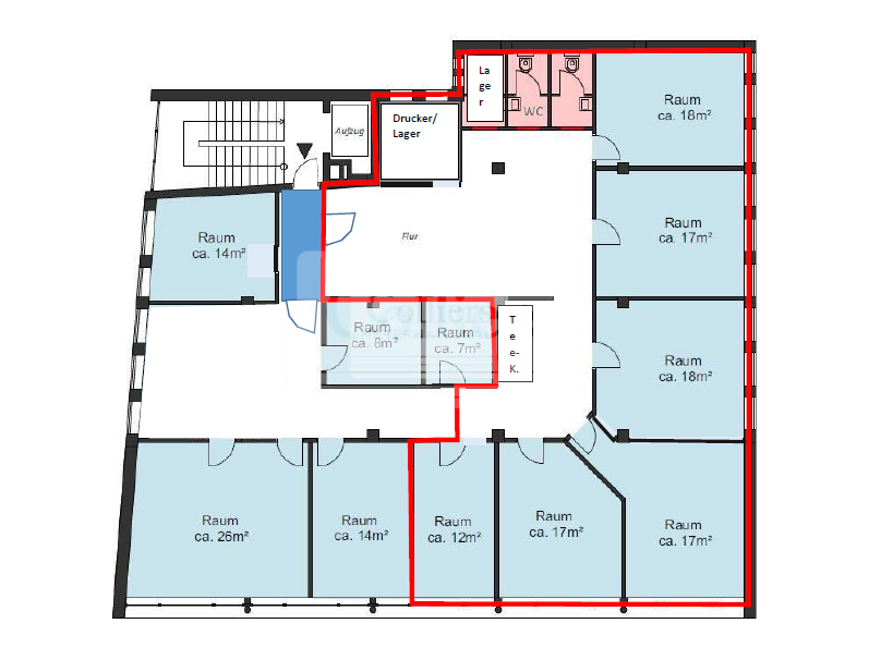 Bürogebäude zur Miete 17,50 € 175 m²<br/>Bürofläche ab 175 m²<br/>Teilbarkeit St.Georg Hamburg 20099