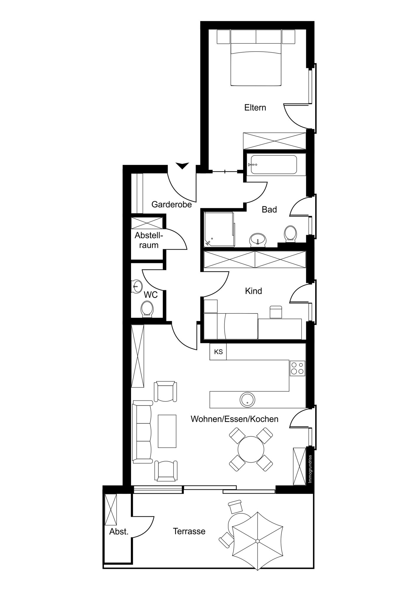 Wohnung zum Kauf 520.000 € 3 Zimmer 81,6 m²<br/>Wohnfläche Au 49c Koblach 6842