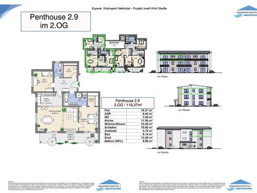 Penthouse zum Kauf 455.725 € 3 Zimmer 118,4 m² frei ab sofort Selbitz 95152