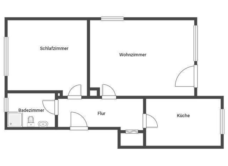 Wohnung zur Miete 519 € 2 Zimmer 55,7 m² 2. Geschoss frei ab 20.03.2026 Am Wasserturm 24 Kandel 76870