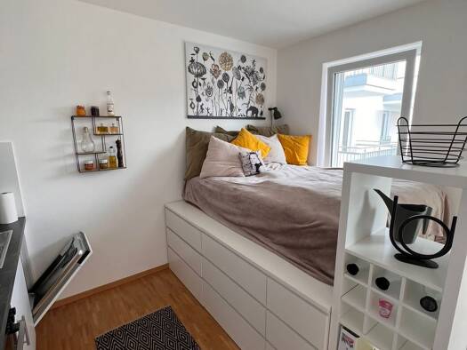 Wohnung zur Miete 725 € 1 Zimmer 29 m² Geschoss 2/3 frei ab sofort Feldmoching-Hasenbergl München 80933