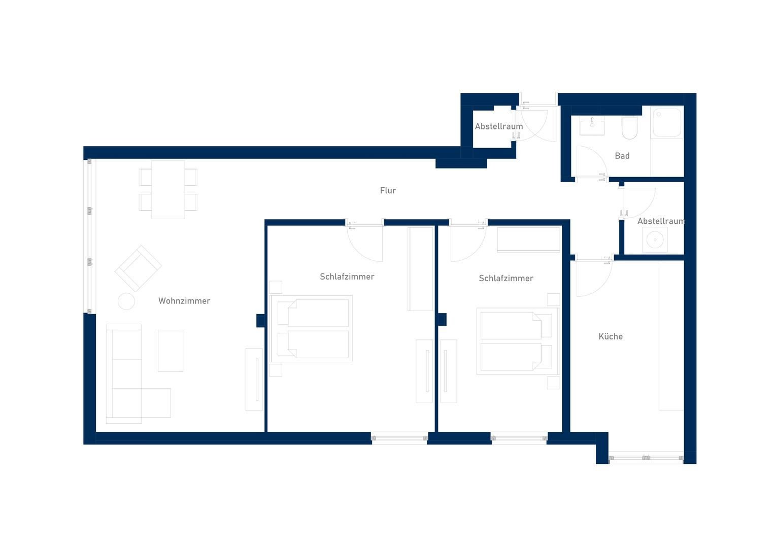 Wohnung zur Miete 700 € 3 Zimmer 95 m²<br/>Wohnfläche ab sofort<br/>Verfügbarkeit Spichernstr. Elberfeld - Mitte Wuppertal 42103