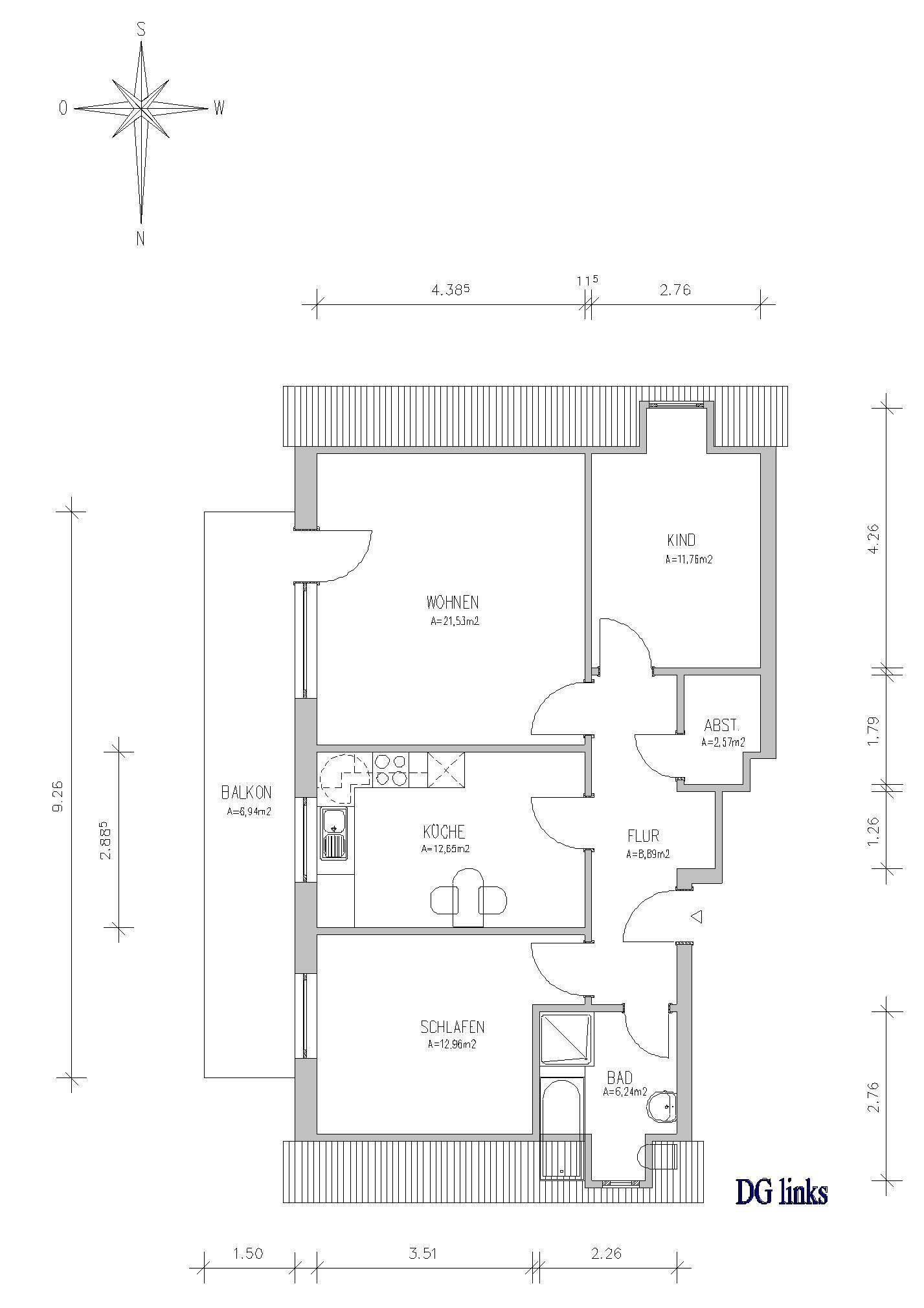 Wohnung zur Miete 532 € 3 Zimmer 81,9 m²<br/>Wohnfläche 13.<br/>Geschoss 01.04.2025<br/>Verfügbarkeit An der Sporthalle 2 Eschershausen Eschershausen 37632