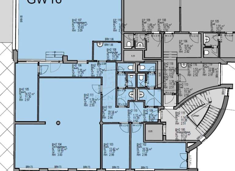 Bürofläche zur Miete 3.000 € 278,6 m² Bürofläche Stampfmüllerstraße 41-42 Kröpeliner Tor-Vorstadt Rostock 18057