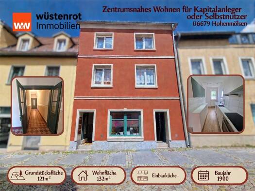 Haus zum Kauf 95.000 € 6 Zimmer 132 m² 121 m² Grundstück Hohenmölsen Hohenmölsen 06679