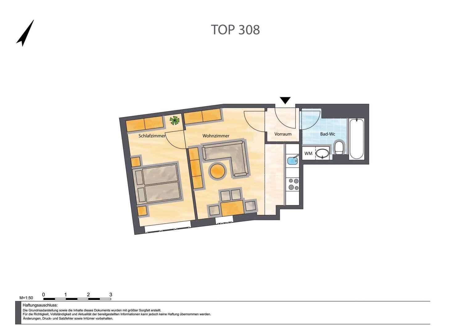 Wohnung zur Miete 767 € 2 Zimmer 41 m²<br/>Wohnfläche 4.<br/>Geschoss Wien 1200