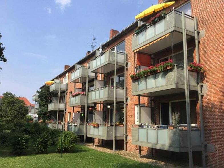 Wohnung zur Miete 526 € 2 Zimmer 39,6 m² 1. Geschoss frei ab 10.06.2025 Hinter den Scheibenständen 7 Schützenplatz Lüneburg 21337