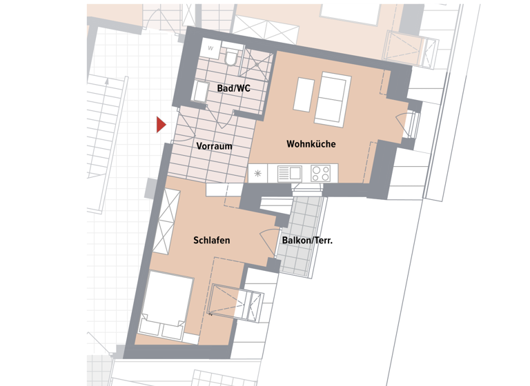 Wohnung zum Kauf - Erstbezug 265.300 € 2 Zimmer 46,6 m² 3. Geschoss Wien, Liesing 1230