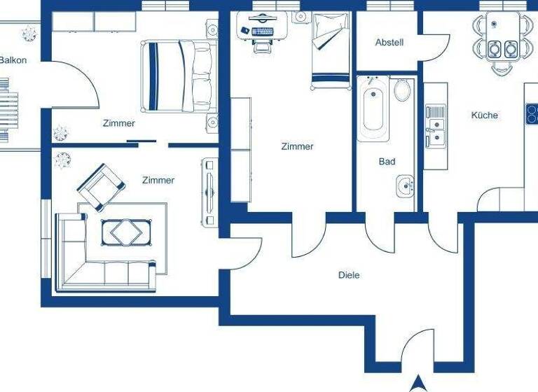 Wohnung zum Kauf 305.000 € 3 Zimmer 84 m² Blasewitz Dresden 01277