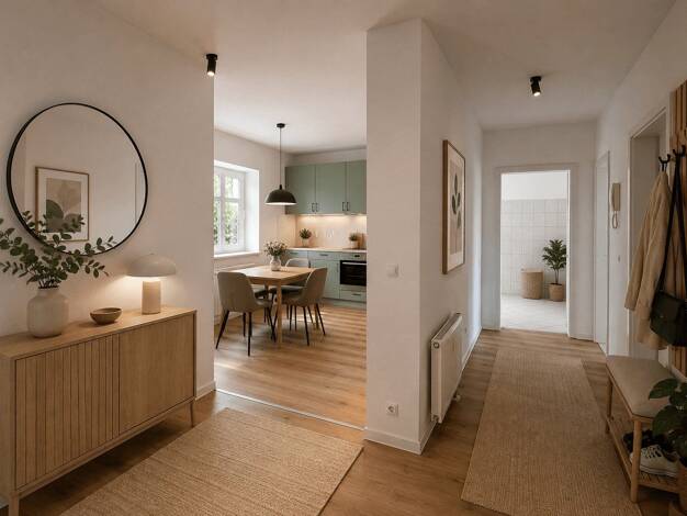 Wohnung zur Miete 407 € 3 Zimmer 74 m² 2. Geschoss Goldbachstraße 8 Hohenstein-Ernstthal Hohenstein-Ernstthal 09337