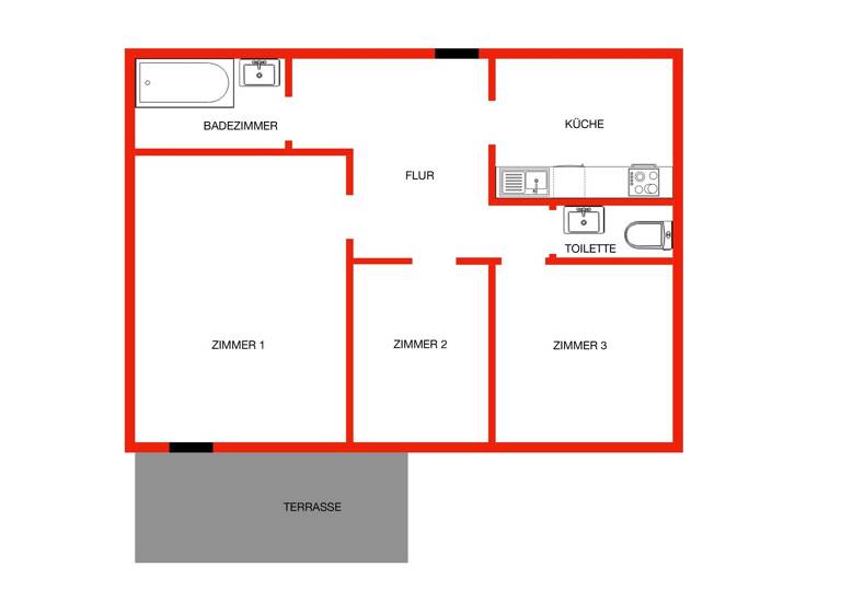 Wohnung zum Kauf provisionsfrei 269.000 € 4 Zimmer 70 m²<br/>Wohnfläche EG<br/>Geschoss Silcherweg 8 Mitte Ulm 89073